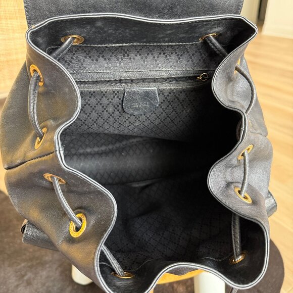 Gucci Bamboo Handle Black Leather Backpack main image 6